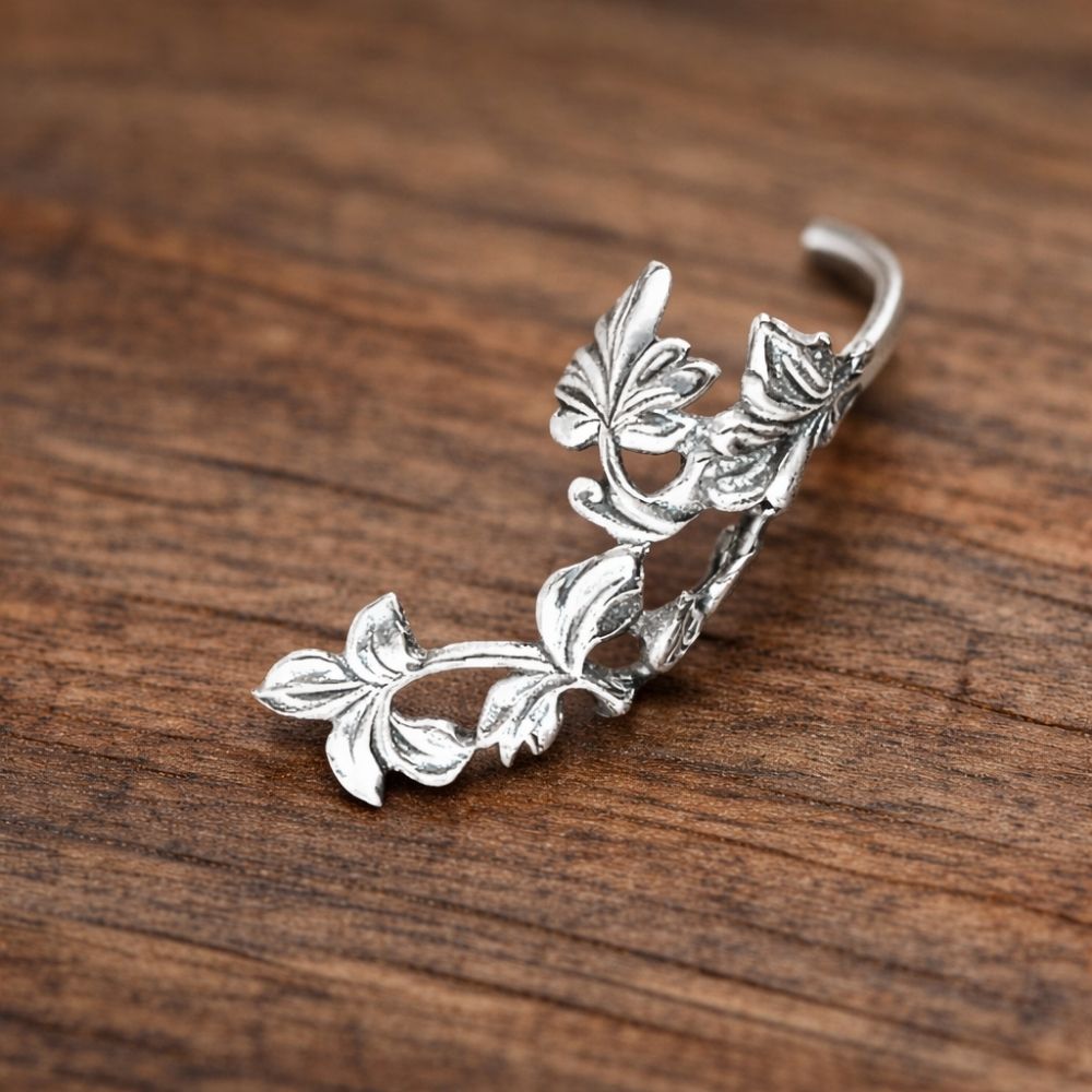 Vintage Flower Clip Earrings