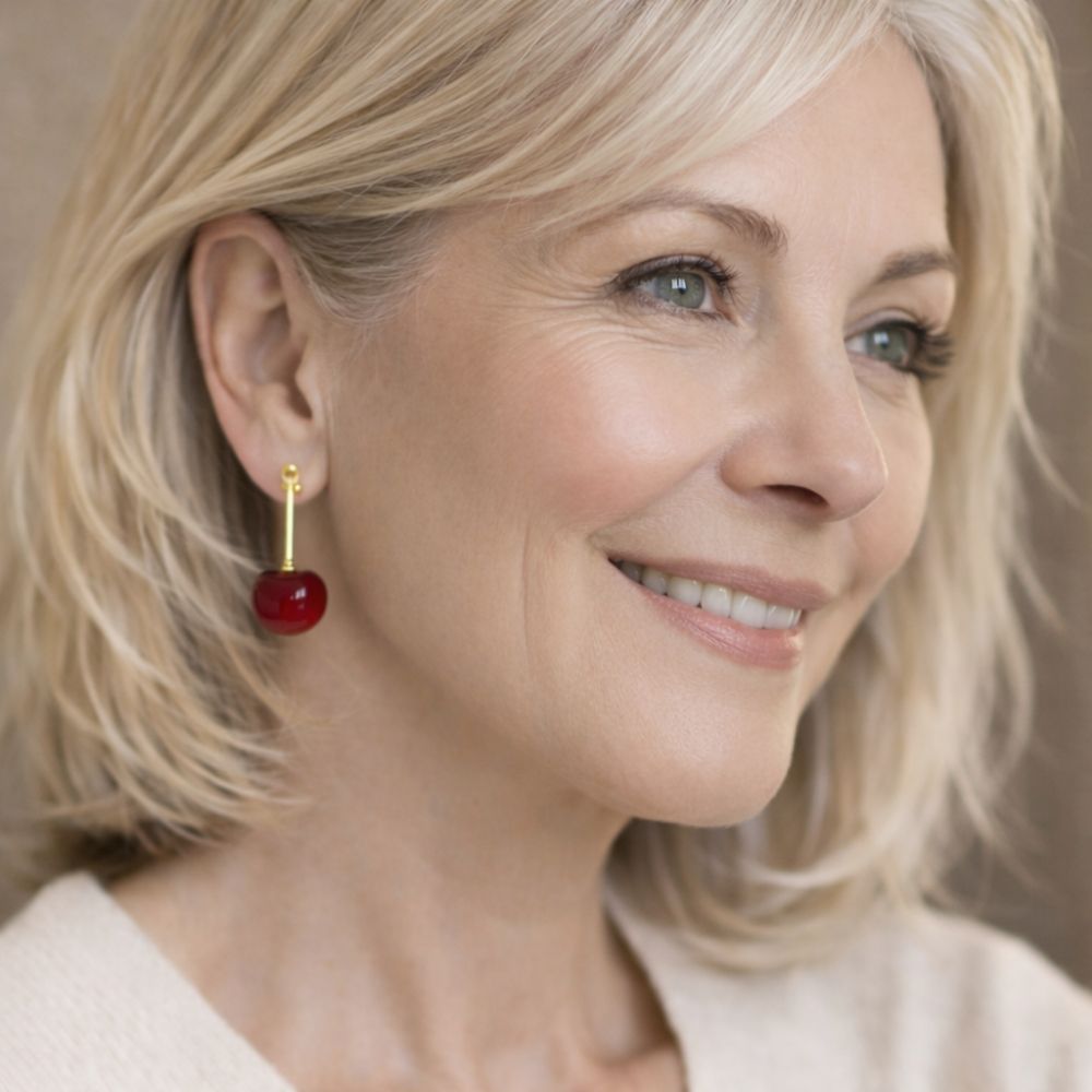 Exquisite Cherry Pendant Earrings